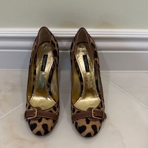 Dolce & Gabbana Brown Leopard Heels